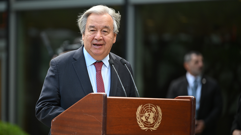 CU0AIZXQL9NV19Q2CYNU - Namaste Headlines UN Chief's Peace Call: Silence the Guns, Spark Hope ✌️🌍