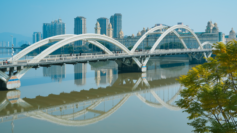 EBY9JZM63DKGXAH31EPV - Namaste Headlines Next Stop China: Fuzhou’s Iconic Jiefang Bridge