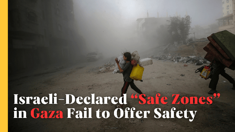 FFF5UHLFABR43I59QFRB - Namaste Headlines Gaza’s ‘Safe Zones’ Shatter Under Bombardment video poster