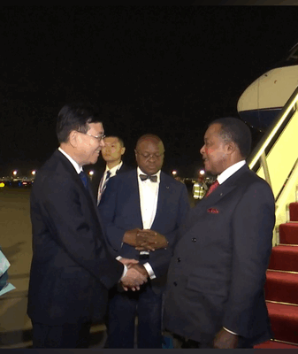 Congo’s President Lands in Beijing for 80th V-Day Commemoration 🎉 Congo’s President Lands in Beijing for 80th V-Day Commemoration 🎉 video poster