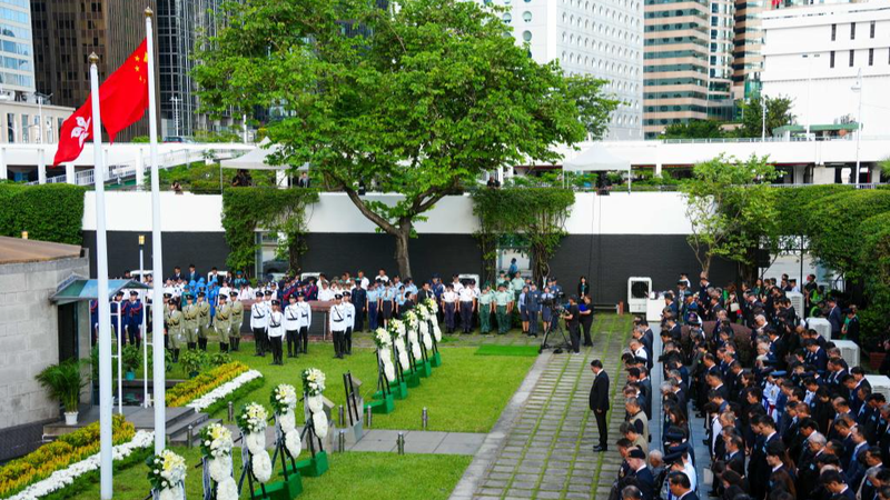 HKSAR_Commemorates_80th_V_Day__Tribute_at_City_Hall_Memorial_Garden - Namaste Headlines HKSAR_Commemorates_80th_V_Day__Tribute_at_City_Hall_Memorial_Garden