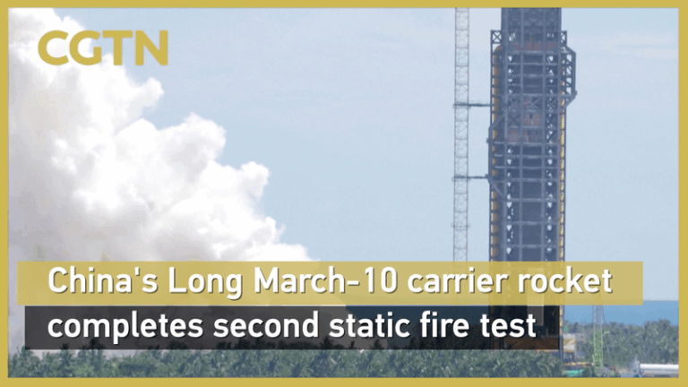 IQENACS2KD1AN9189033 - Namaste Headlines Long March-10 Rocket Aces 2nd Static Fire Test, Moon Mission On Track 🚀 video poster