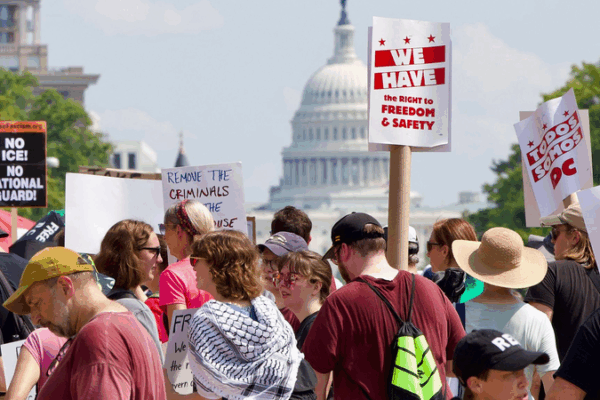 DC Unites: Thousands Protest Trump’s National Guard Patrols DC Unites: Thousands Protest Trump’s National Guard Patrols