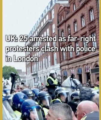 London Tensions: 25 Arrested as Far-Right Rally Sparks Clashes London_Tensions__25_Arrested_as_Far_Right_Rally_Sparks_Clashes video poster