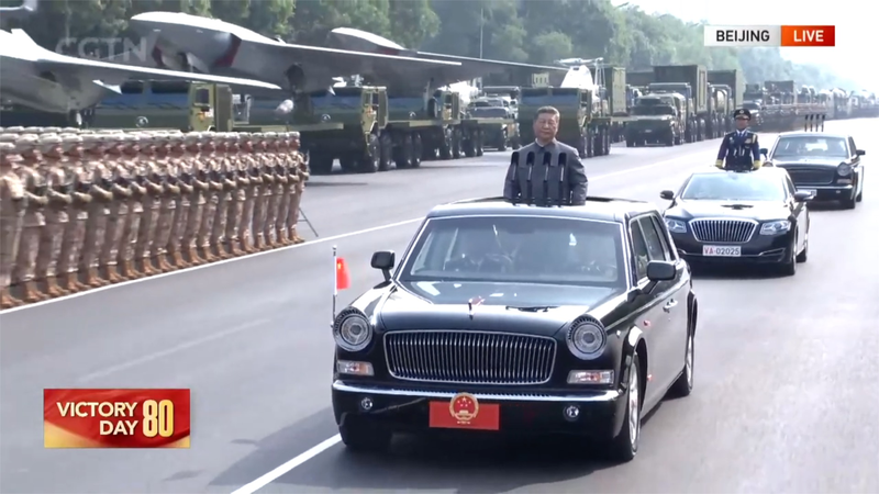 MNYE9EPG5E43IX1F6312 - Namaste Headlines Xi Jinping Inspects Troops on Chang’an Avenue for 80th Victory Commemoration video poster