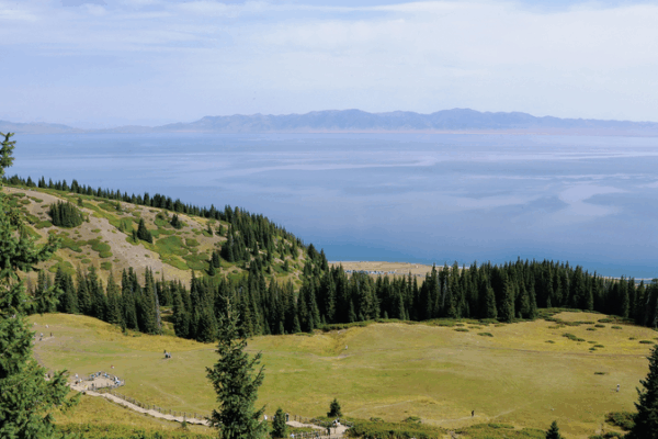 Misty Magic: Songshutou’s Sayram Lake Panorama Misty_Magic__Songshutou_s_Sayram_Lake_Panorama video poster