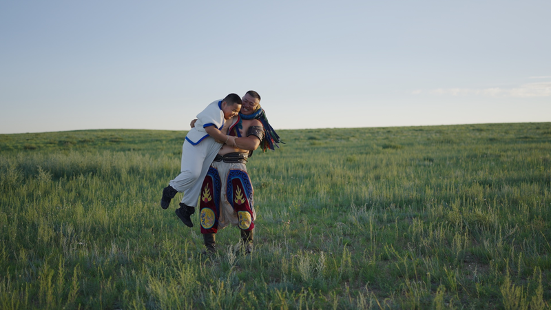 ON2KV1BE4UOC4G7AR37Y - Namaste Headlines Chinese Wrestling Meets Mongolian Bökh on the Grasslands video poster