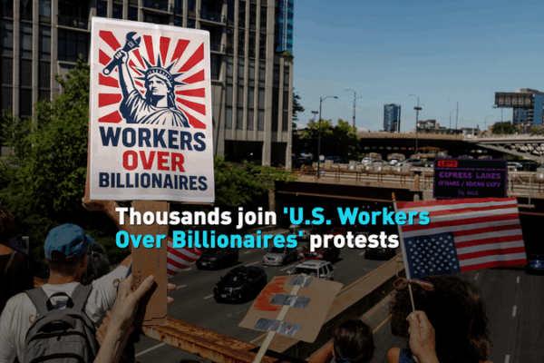 Thousands Rally for ‘Workers Over Billionaires’ on U.S. Labor Day Thousands_Rally_for__Workers_Over_Billionaires__on_U_S__Labor_Day video poster