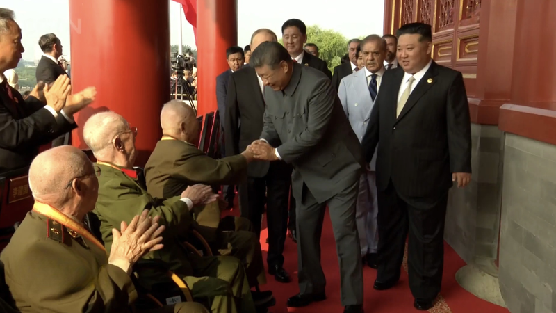 Xi_Jinping_Salutes_Veterans_at_Tian_anmen_Rostrum_Ahead_of_80th_Victory_Anniversary video poster