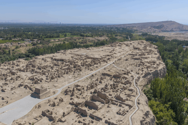 Xinjiang Color Palette: Unveiling Jiaohe Ruins’ Timeless Clay City Xinjiang_Color_Palette__Unveiling_Jiaohe_Ruins__Timeless_Clay_City