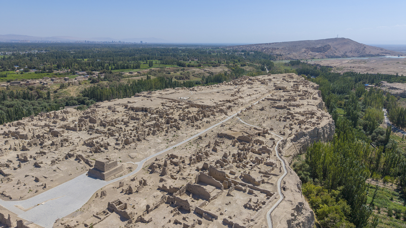 Xinjiang_Color_Palette__Unveiling_Jiaohe_Ruins__Timeless_Clay_City