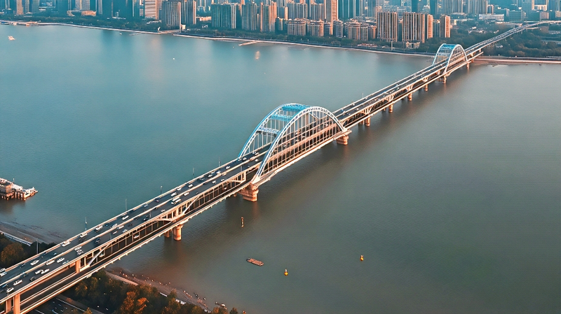 Serene Sunset at Hangzhou’s Fuxing Bridge 🌉✨ video poster
