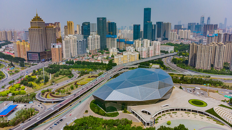E4GNAD7VA5JCY9ZGMEXB - Namaste Headlines Inside Shenyang’s Diamond-Shaped Shengjing Grand Theatre video poster