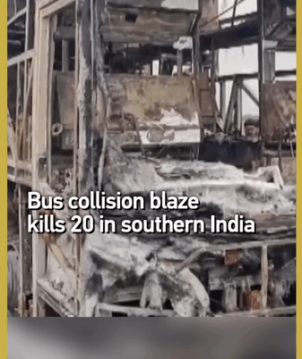 Fatal Bus Crash Blaze on Bengaluru-Hyderabad Highway Kills 20 Fatal_Bus_Crash_Blaze_on_Bengaluru_Hyderabad_Highway_Kills_20 video poster