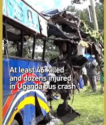 Uganda Bus Crash: 46 Dead in Head-On Collision on Kampala-Gulu Highway Uganda_Bus_Crash__46_Dead_in_Head_On_Collision_on_Kampala_Gulu_Highway video poster