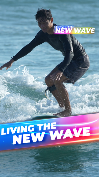 Surf’s Up at Hainan’s Riyue Bay: Youth Riding Waves of Freedom video poster