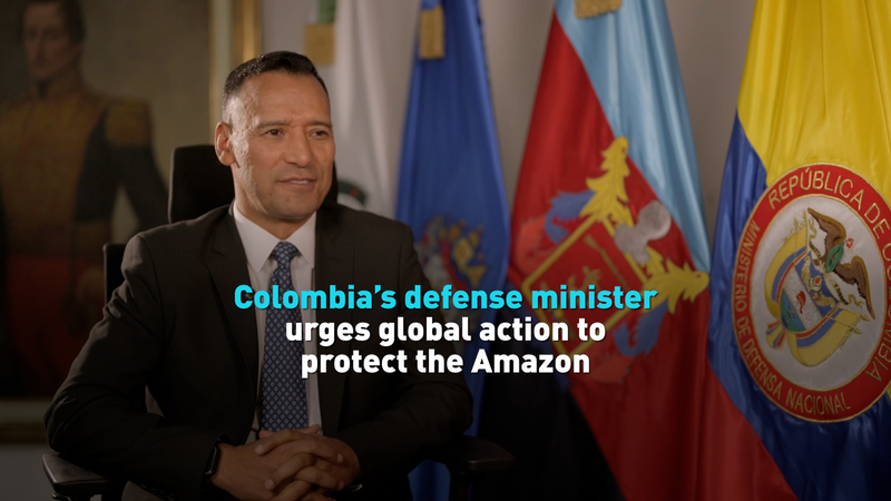 9SFO18ZMA53FW9EPPZSG - Namaste Headlines Colombia’s Defense Minister Calls for Global Action to Save the Amazon video poster