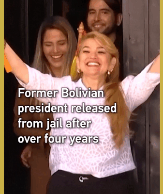 Ex_Bolivia_President_Jeanine_Anez_Freed_After_4_Years_in_Jail video poster