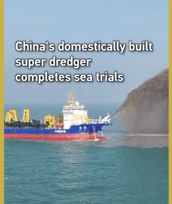 China’s Super Dredger Tongjun Wraps Up Sea Trials video poster