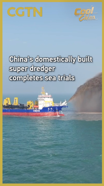F4MD73DUSPUM1SQ3HEYB - Namaste Headlines China’s Super Dredger Tongjun Wraps Up Sea Trials video poster