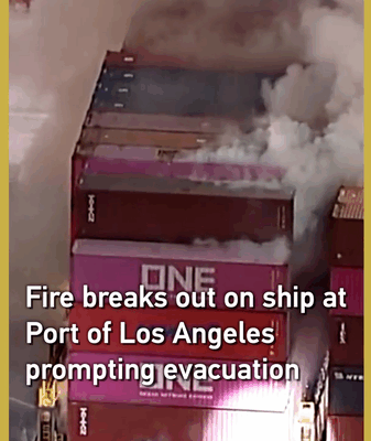 Fire_Erupts_on_Ship_at_Port_of_LA__23_Crew_Safely_Evacuated video poster