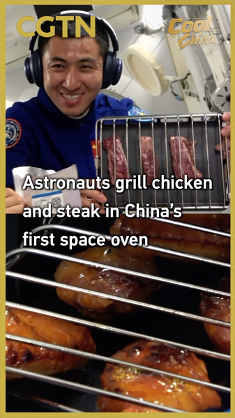 MJJA1E0FB9K9OE9X2IIB - Namaste Headlines China's Astronauts Grill Chicken & Steak in Space's First Oven 🚀 video poster