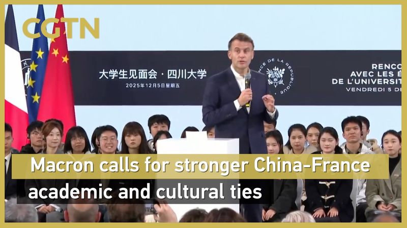 0WKUSCL6EBK5CS946LXY - Namaste Headlines Macron Calls for Global Teamwork in Chengdu 🌍🤝 video poster