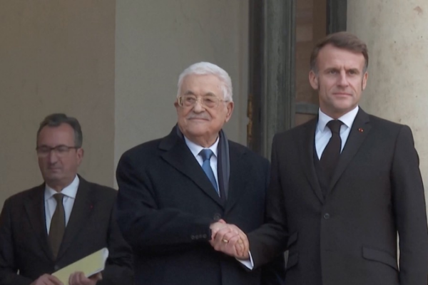 As China’s Role Grows, Macron Urges Europe to Recognise Palestine video poster