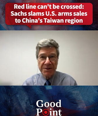 Economist Sachs Slams US Arms Sales to Taiwan Region, Warns on ‘Red Lines’