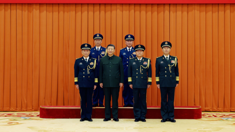 FV8OMZSU3L5PRP13OTJK - Namaste Headlines Xi Jinping Promotes Two Officers to General Rank 🎖️ video poster
