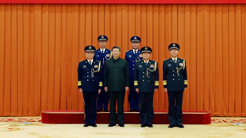 Xi Jinping Promotes Two Officers to General Rank 🎖️ video poster