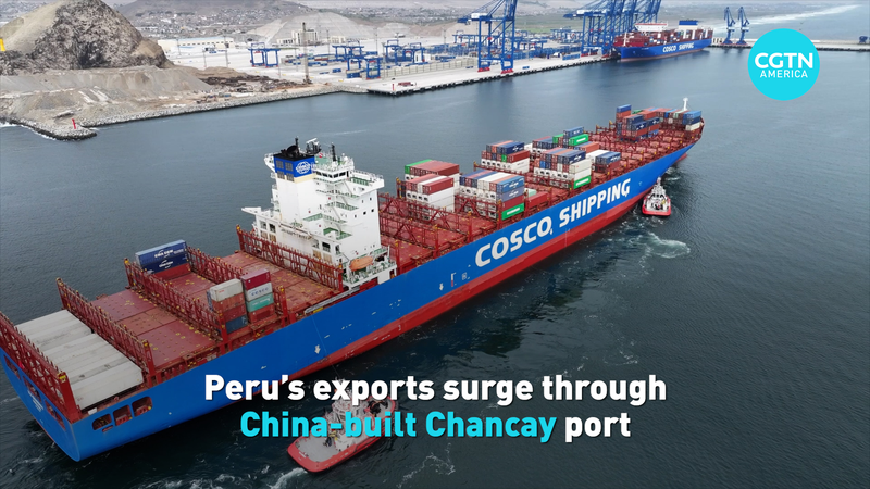 HHAAVLISXC1N0AQQ7ZPQ - Namaste Headlines Peru’s Chancay Port Turns One as Top Agro-Export Hub to China video poster