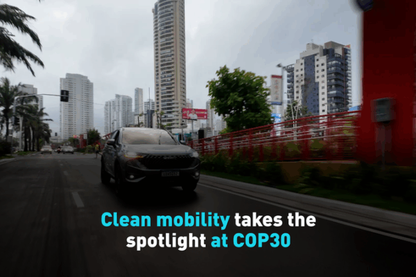Clean Mobility Takes Center Stage at COP30 with EVs Roaming Belém video poster