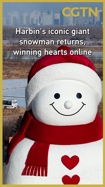 Harbin’s 19m Snowman Returns and Melts Hearts Online video poster
