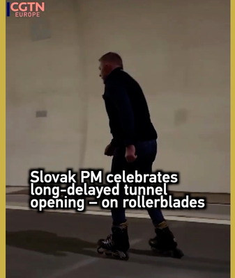 Slovak_PM_Skates_Through_7_5_km_Visnove_Tunnel_to_End_30_Year_Delay video poster