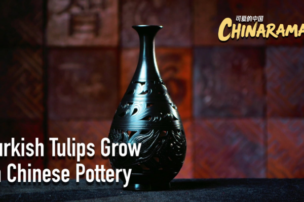 Turkish_Tulips_Blossom_on_Chinese_Eggshell_Black_Pottery video poster