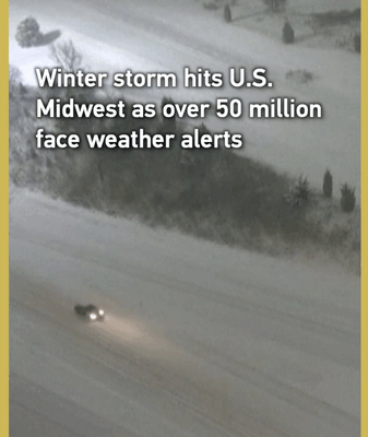 U_S__Midwest_Winter_Storm_Puts_50M__under_Weather_Alerts video poster