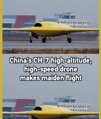 China’s New CH-7 Drone Soars in Maiden High-Speed Flight video poster