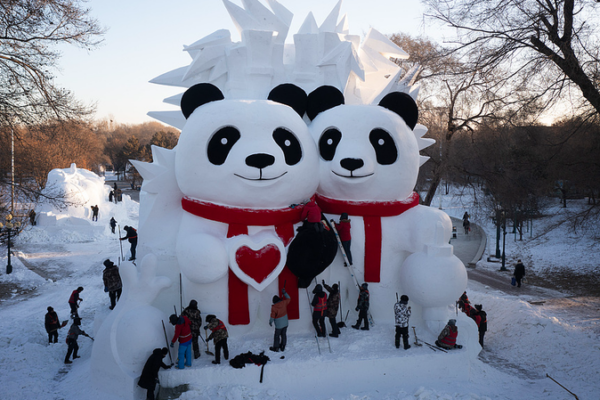 Over 260 Snow Sculptures Ready for Harbin’s Sun Island Expo