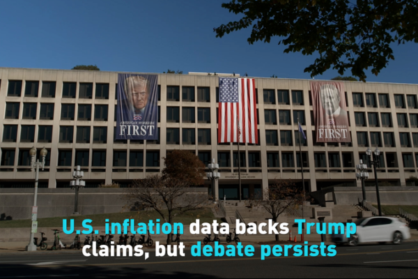 US Inflation Eases, Fueling Debate Over Trump’s Economic Claims video poster