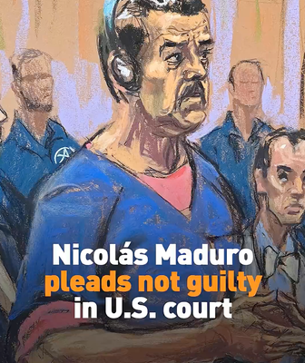 Nicolás Maduro Pleads Not Guilty in NYC Court video poster