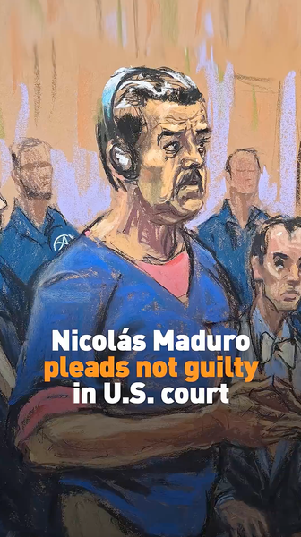 Nicolás Maduro Pleads Not Guilty in NYC Court video poster