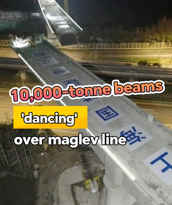 10_000_Tonne_Beams__Dance__Over_Shanghai_Maglev_in_1_Hour_Spin video poster