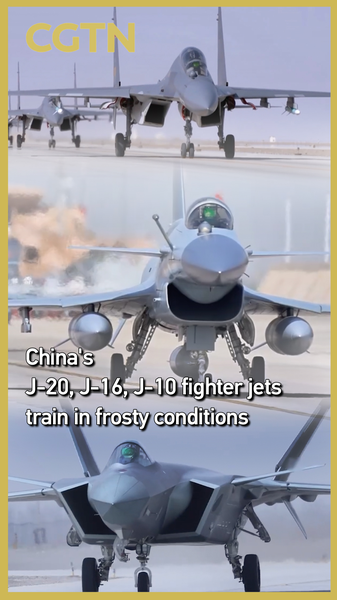 China’s J-20, J-16 & J-10 Jets Take On the Freeze in Frosty Drills ❄️✈️ video poster