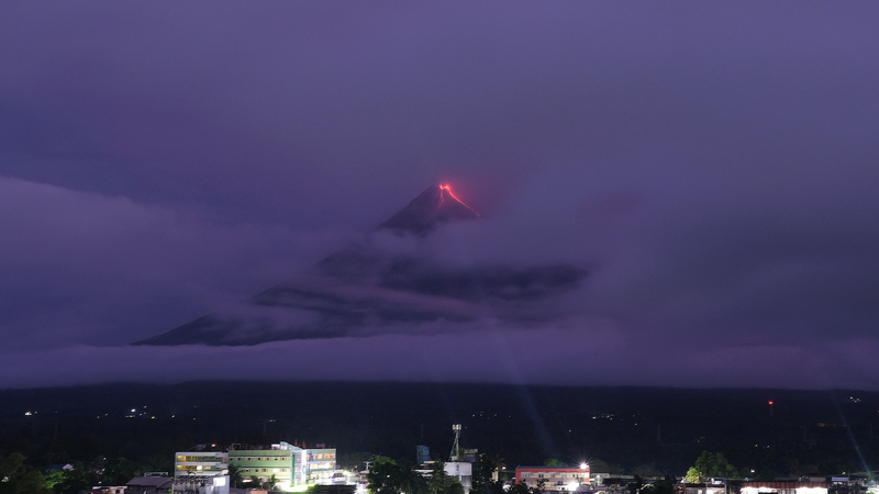 6QSDX3XG1HH55AEWBOQ8 - Namaste Headlines Mayon Volcano Oozes Lava, 1,000 Families Evacuated 🌋🚨
