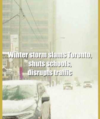 Toronto Blizzard Disrupts Schools, Flights and Traffic ❄️ video poster