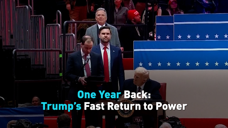 One Year In: Trump’s Fast Return to Power video poster