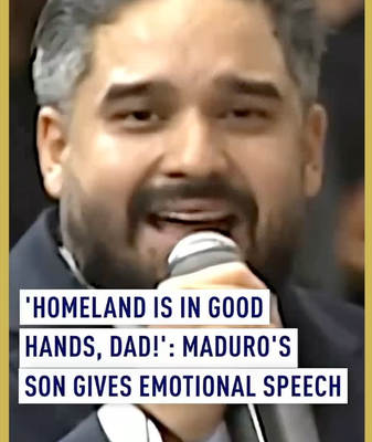 Maduro’s Son Breaks Down in Emotional Speech After Father’s Seizure video poster
