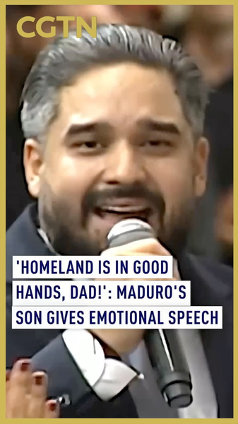 MZ206NZU84231UUV722W - Namaste Headlines Maduro’s Son Breaks Down in Emotional Speech After Father’s Seizure video poster