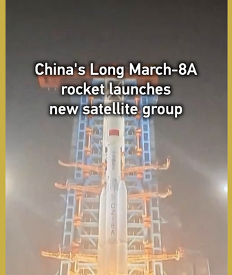 China’s Long March-8A Rockets 18th Batch of Internet Satellites video poster